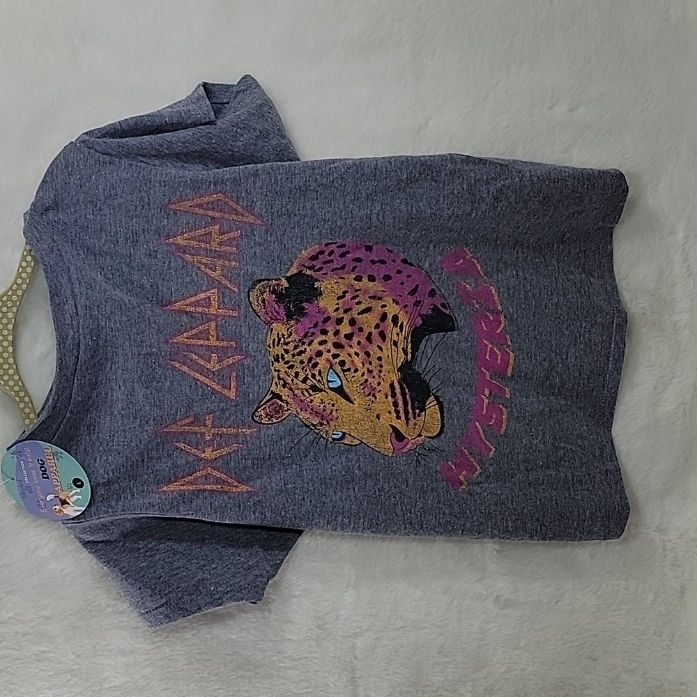 Blended Def Leopard Dog Shirt Size Large